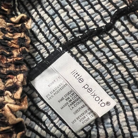 LITTLE PEIXOTO Harriet Jumpsuit Leopard Print Pockets Girls Sz Medium Cover Up - Picture 4 of 5